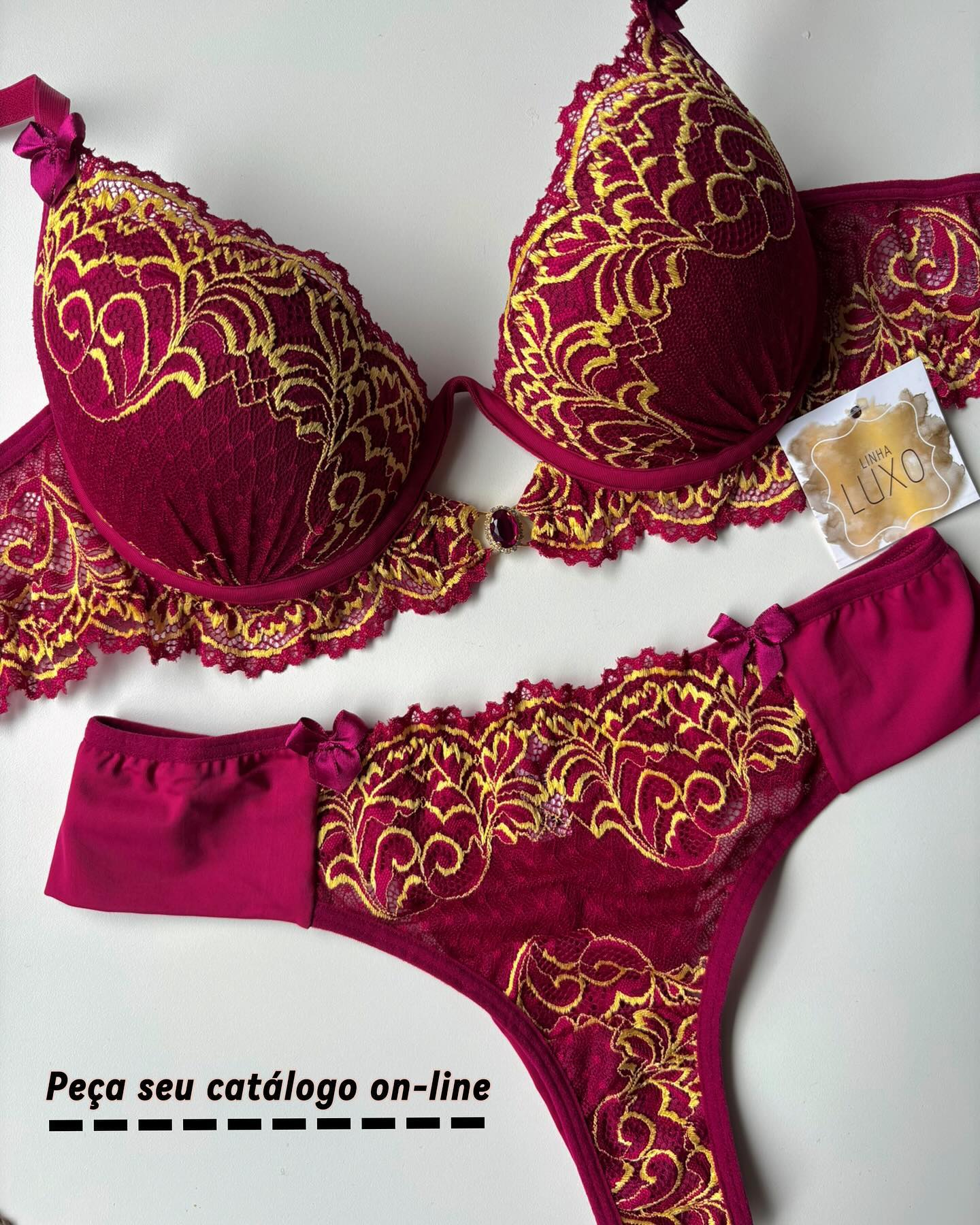 Conjunto de Lingerie, Lingerie Feminina Cherry Moda Intima Nunca Usado  80107076